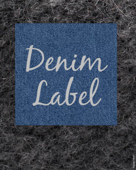 24 Denim-Etiketten | 24 Denim-Patches | 24 Denim-Tags